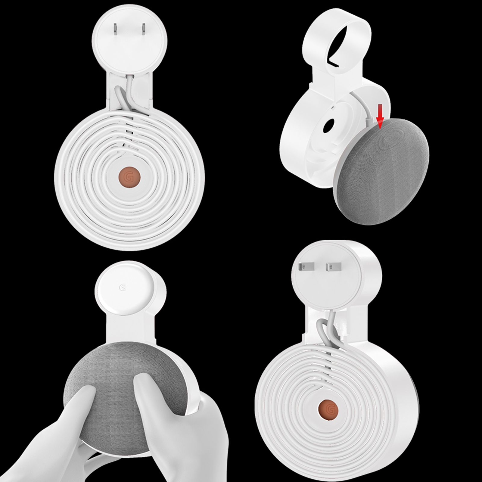 Google Speaker Nest Mini - Tomada de parede suporte de montagem
